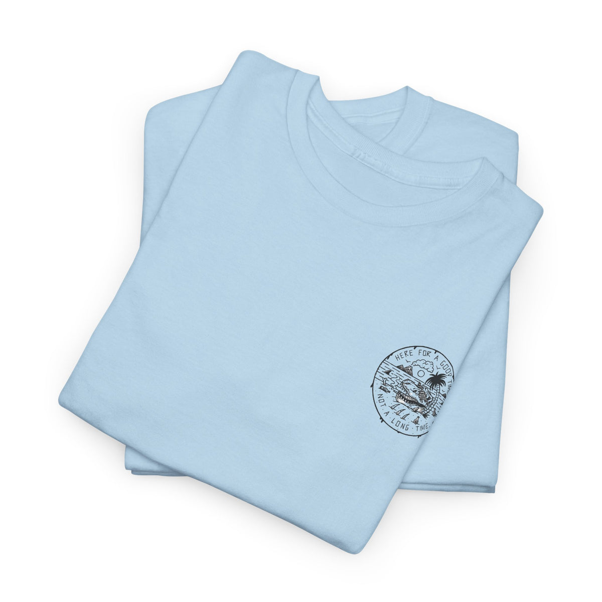 Vintage-Inspired Circular Graphic T-Shirt