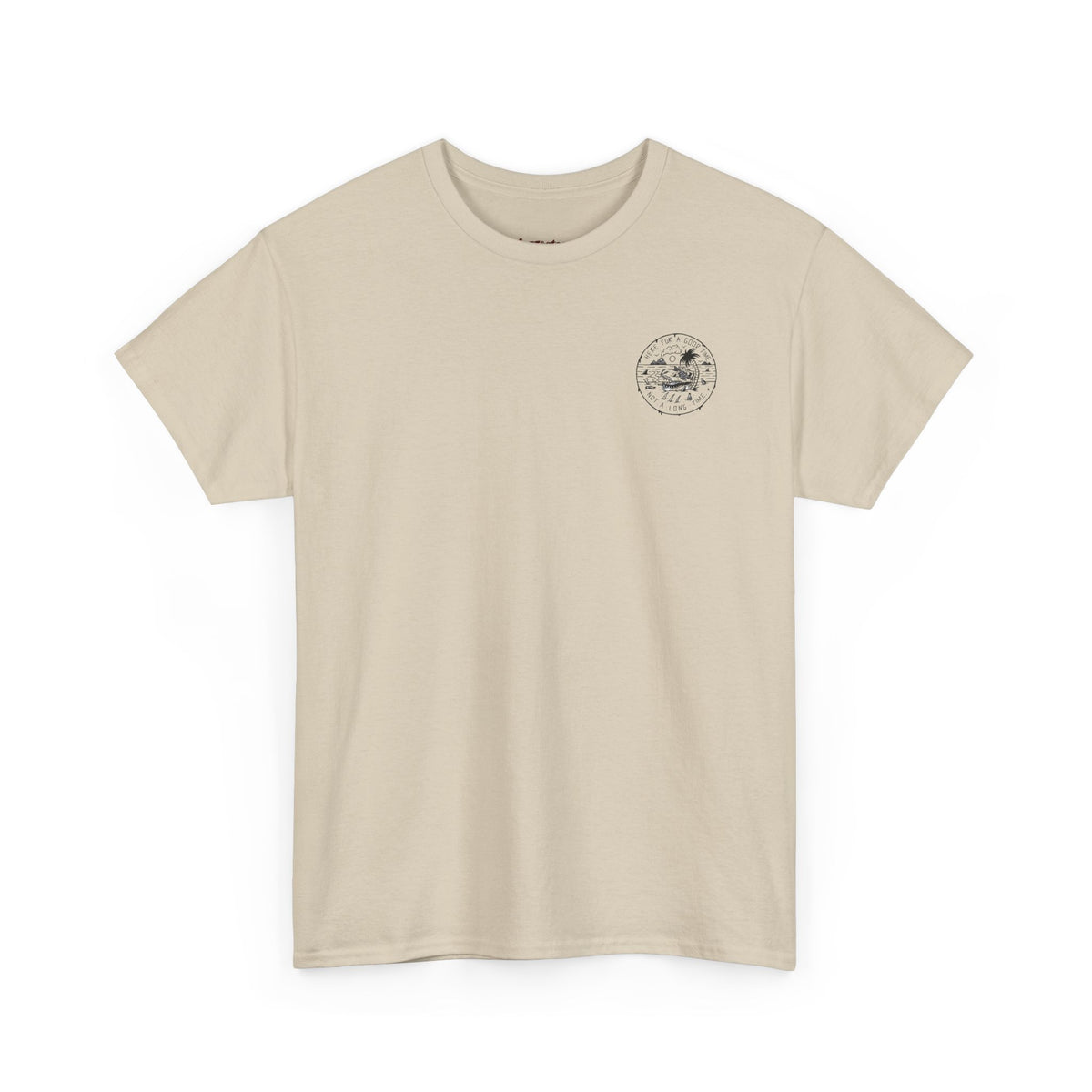 Vintage-Inspired Circular Graphic T-Shirt